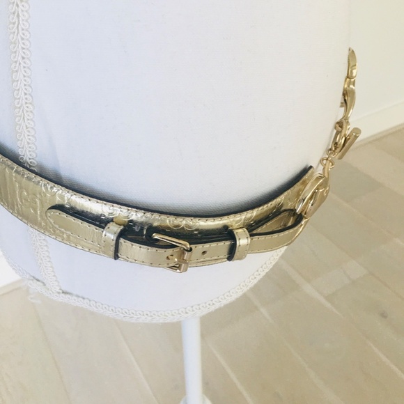 GUCCI WOMEN BELT LEATHER SILVERS SIZE 100 - Picture 4 of 17